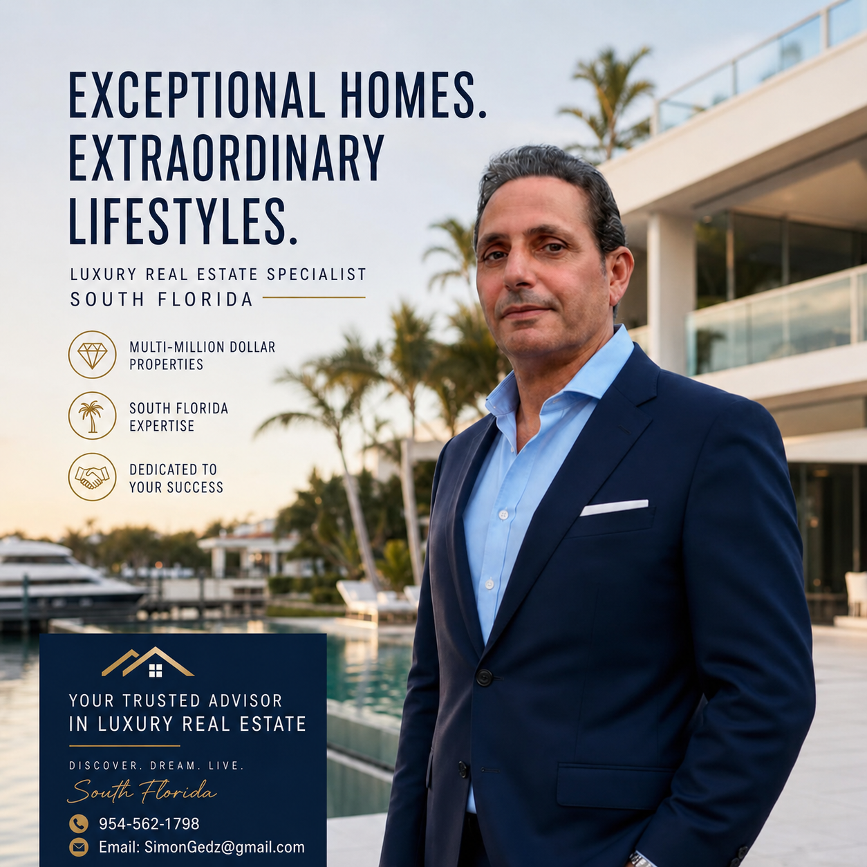 Simon Gedz, South Florida luxury real estate specialist